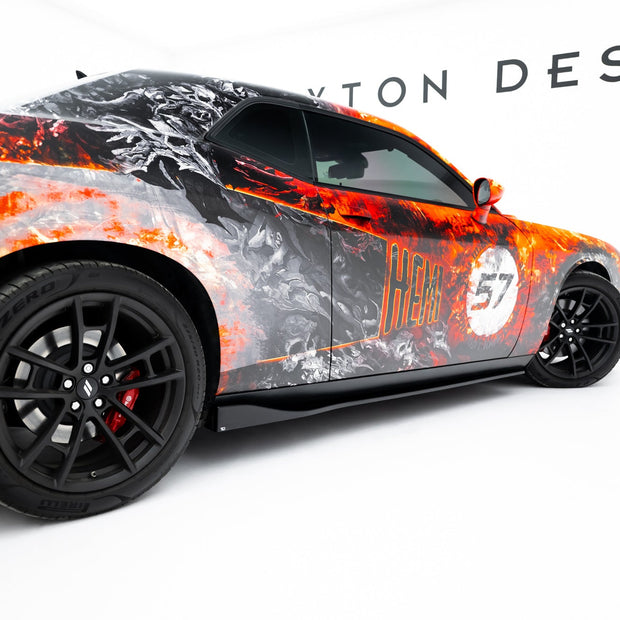 Sidokjolar Diffusers för Dodge Challenger GT Mk3 Facelift
