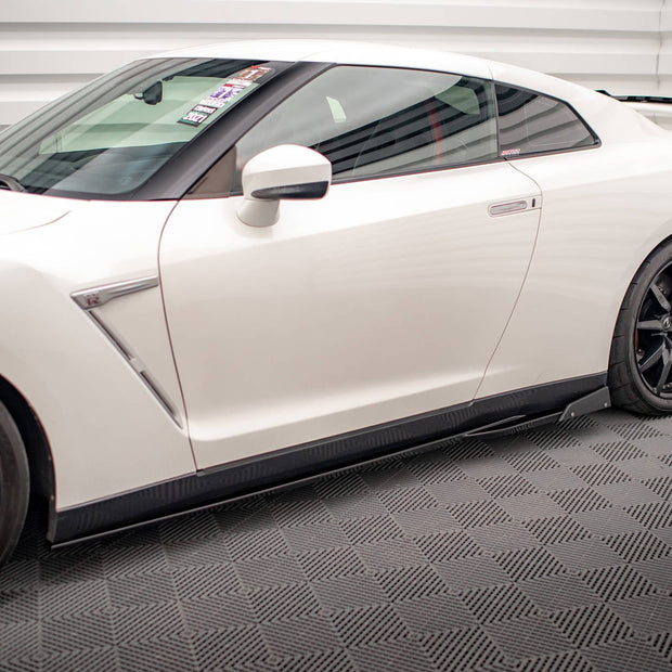 Sidokjolar Diffusers + Flaps för Nissan GTR R35 Facelift