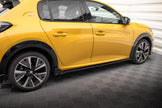 Sidokjolar Diffusers + Flaps för Peugeot 208 GT Mk2