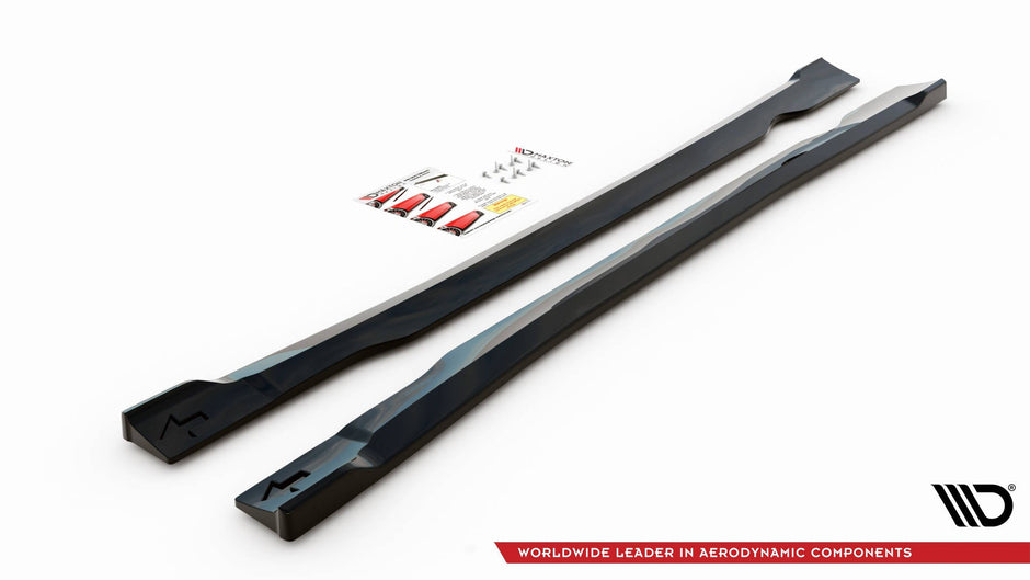 Sidokjolar Diffusers för Ford Escape ST-Line Mk3