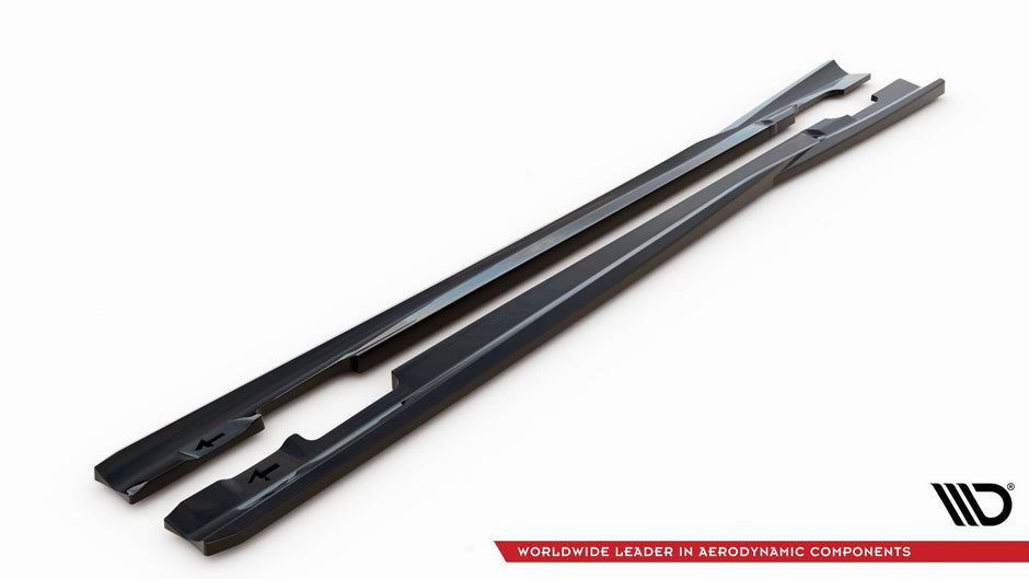 Sidokjolar Diffusers för Mercedes-Benz C Coupe / Sedan / Estate AMG-Line C204 / W204 Facelift / S204 Facelift