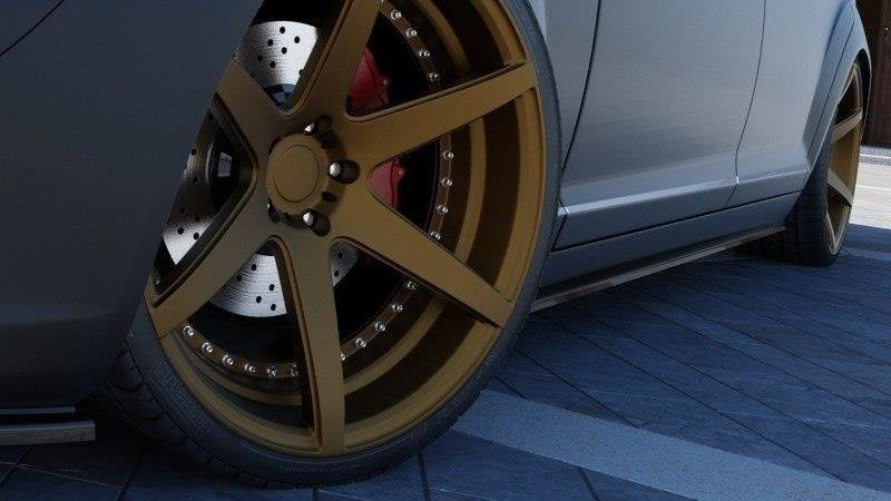 Sidokjolar Diffusers för Mercedes S-CLASS W221 LONG
