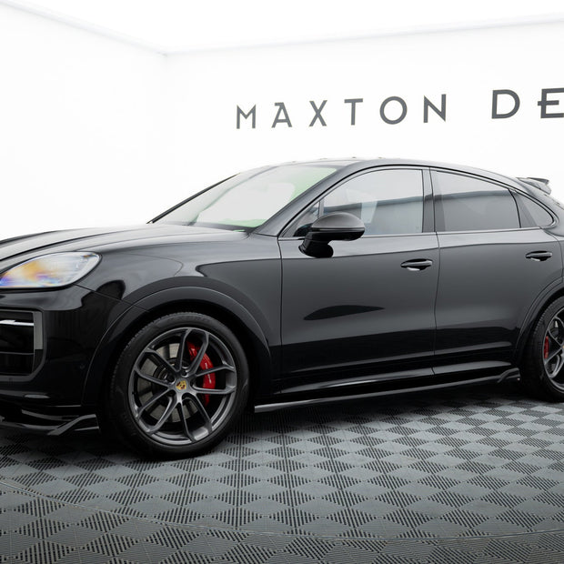 Sidokjolar Diffusers V.2 för Porsche Cayenne Sport Design / Turbo SUV / Coupe Mk3 / Mk3 Facelift