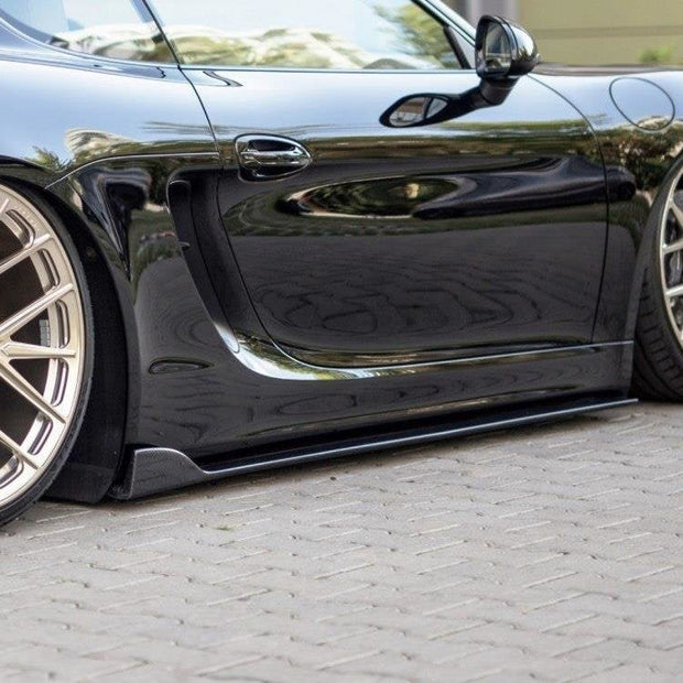 Sidokjolar Diffusers för Porsche Cayman Mk2 981C