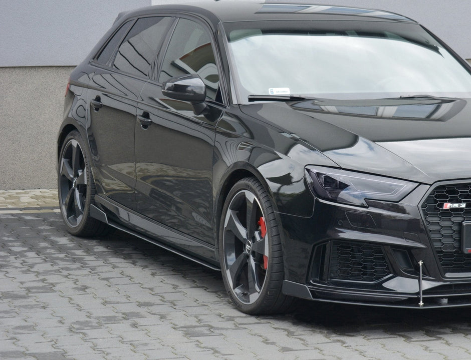 Racing Sidokjolar Diffusers V.2 för Audi RS3 Sportback 8V Facelift