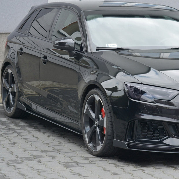 Racing Sidokjolar Diffusers V.2 för Audi RS3 Sportback 8V Facelift