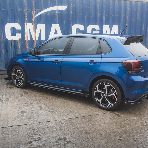Street Pro Sidokjolar Diffusers + Flaps för Volkswagen Polo GTI Mk6