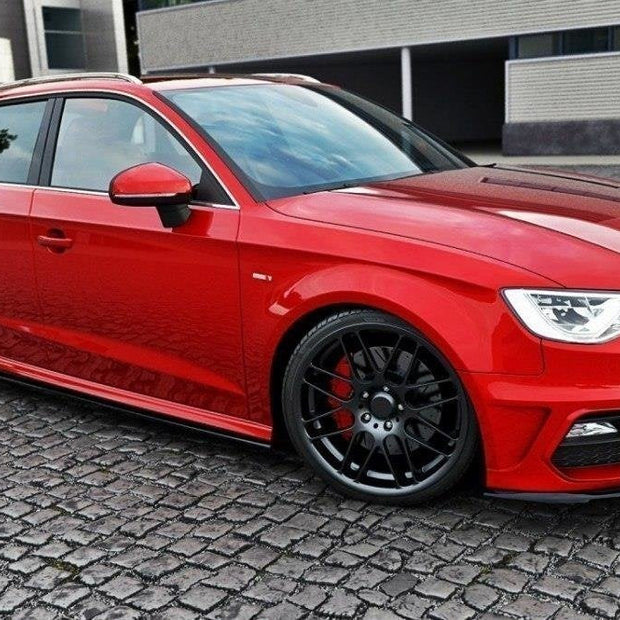 Sidokjolar Diffusers V.1 för Audi S3 / A3 S-Line Sportback 8V / 8V Facelift