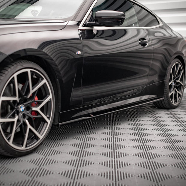 Sidokjolar Diffusers V.1 för BMW 4 M-Pack / M440i G22 / G23 / G22 Facelift / G23 Facelift