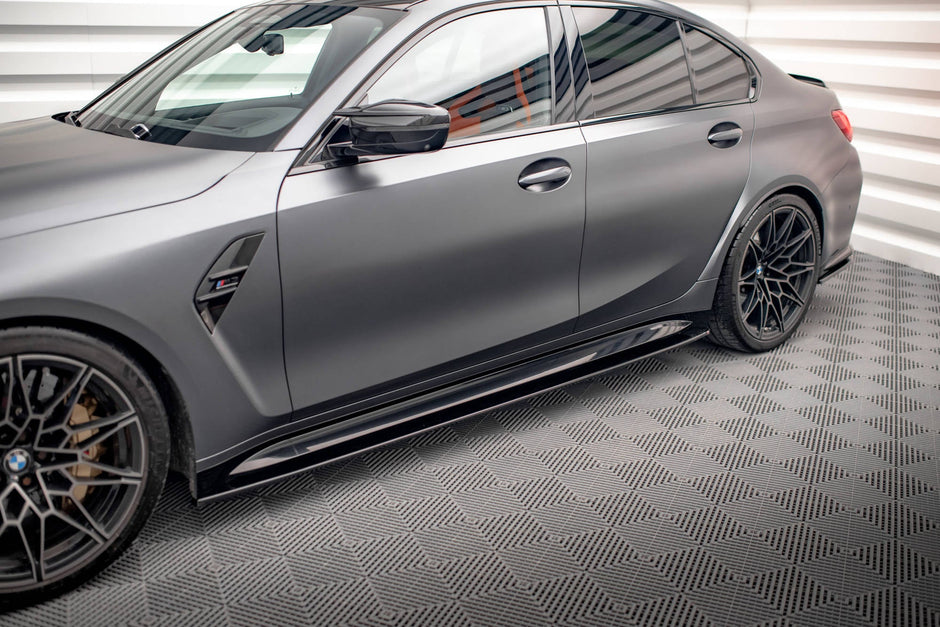 Sidokjolar Diffusers V.1 för BMW M3 Sedan / Touring G80 / G81