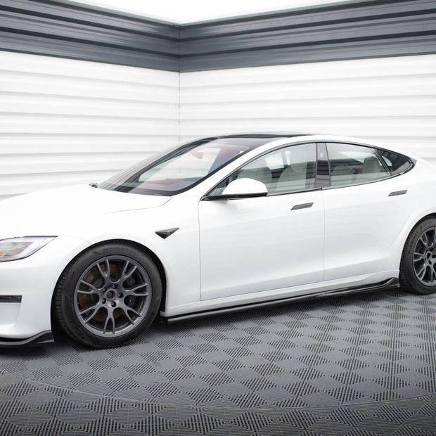 Sidokjolar Diffusers V.1 för Tesla Model S Plaid Mk1 Facelift