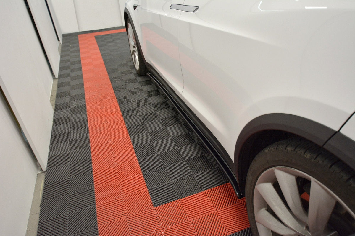 Sidokjolar Diffusers V.1 för Tesla Model X Mk1