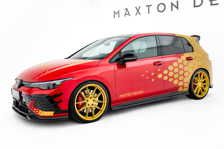 Sidokjolar Diffusers V.1 för Volkswagen Golf GTI Clubsport Mk8 Facelift