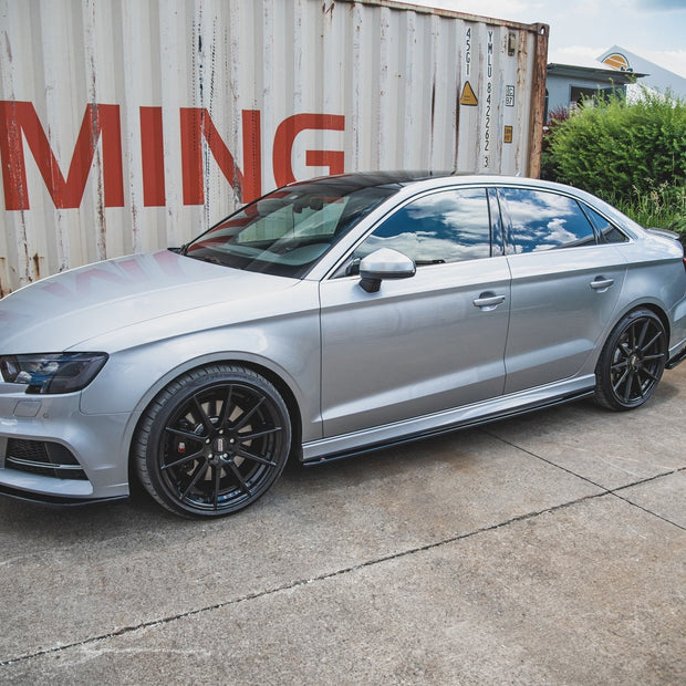 Sidokjolar Diffusers V.2 för Audi S3 / A3 S-Line Sedan 8V Facelift