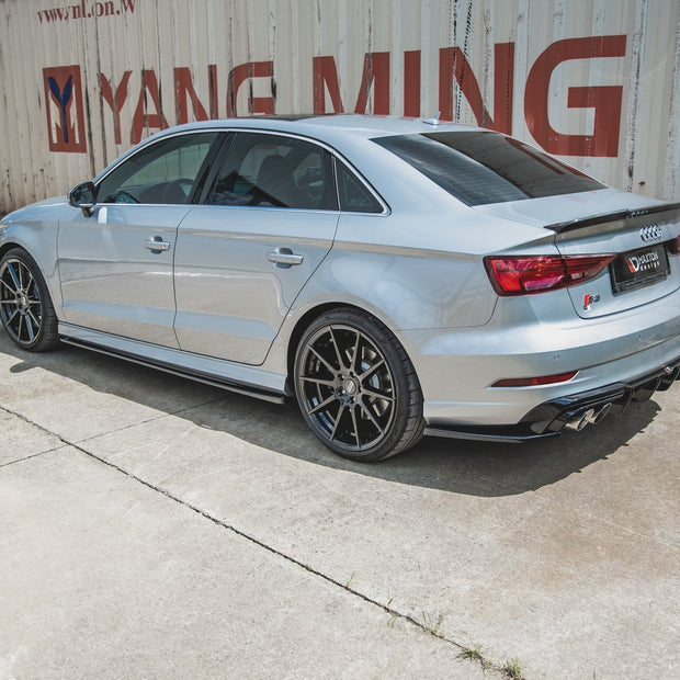Sidokjolar Diffusers V.2 för Audi S3 / A3 S-Line Sedan 8V Facelift