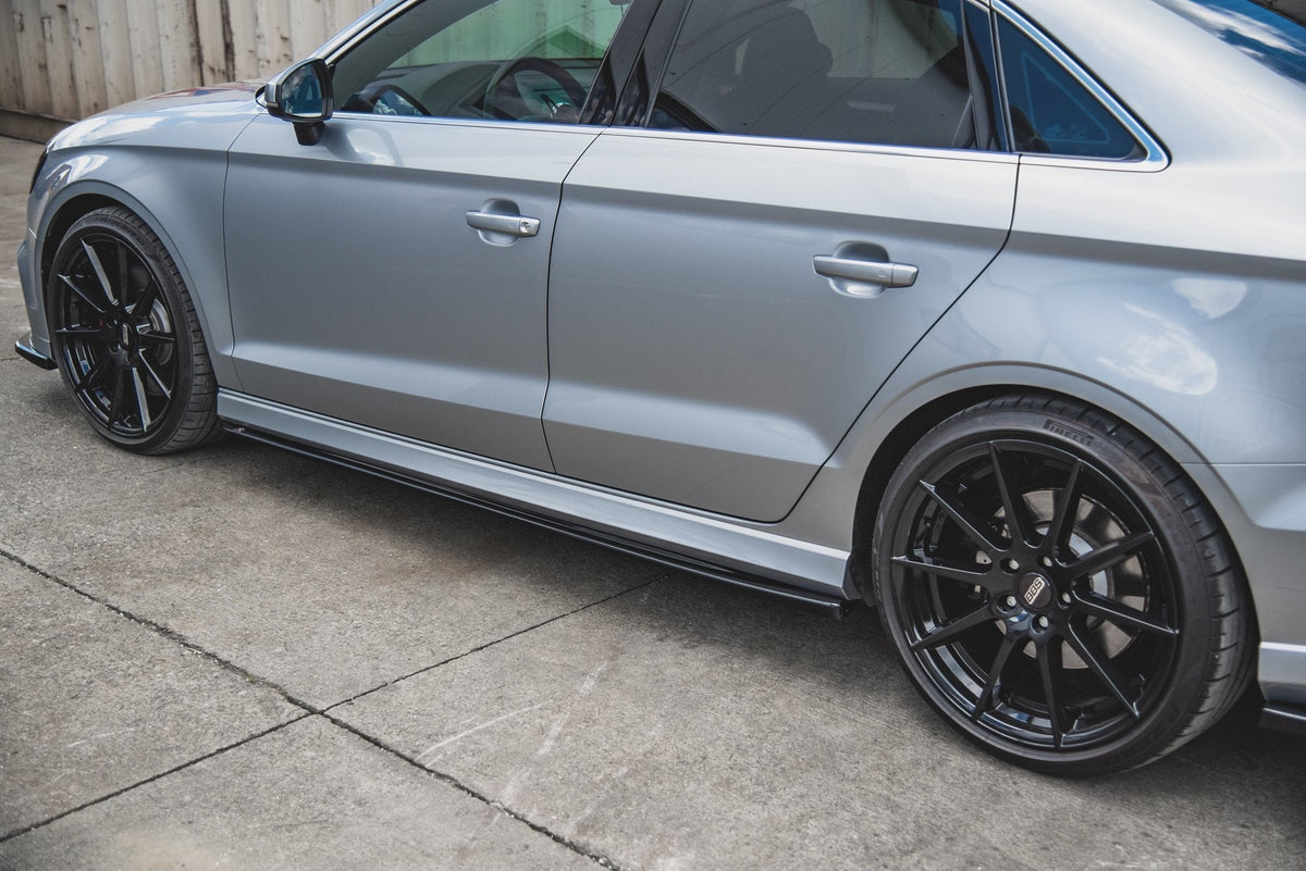 Sidokjolar Diffusers V.2 för Audi S3 / A3 S-Line Sedan 8V Facelift