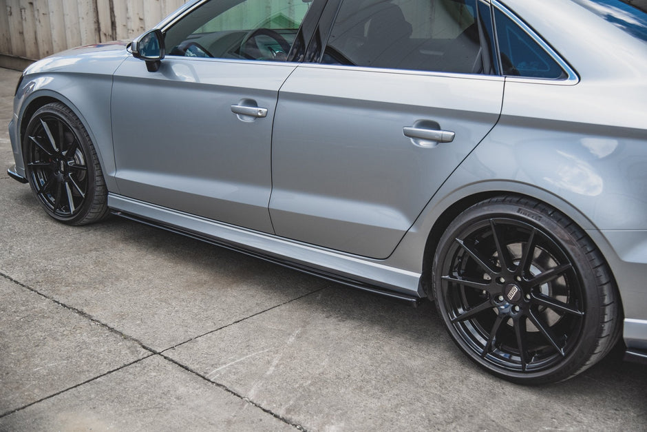 Sidokjolar Diffusers V.2 för Audi S3 / A3 S-Line Sedan 8V Facelift