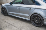 Sidokjolar Diffusers V.2 för Audi S3 / A3 S-Line Sedan 8V Facelift