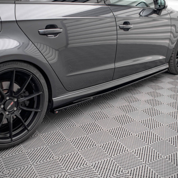 Sidokjolar Diffusers V.2 för Audi S3 / A3 S-Line Sportback 8V / 8V Facelift