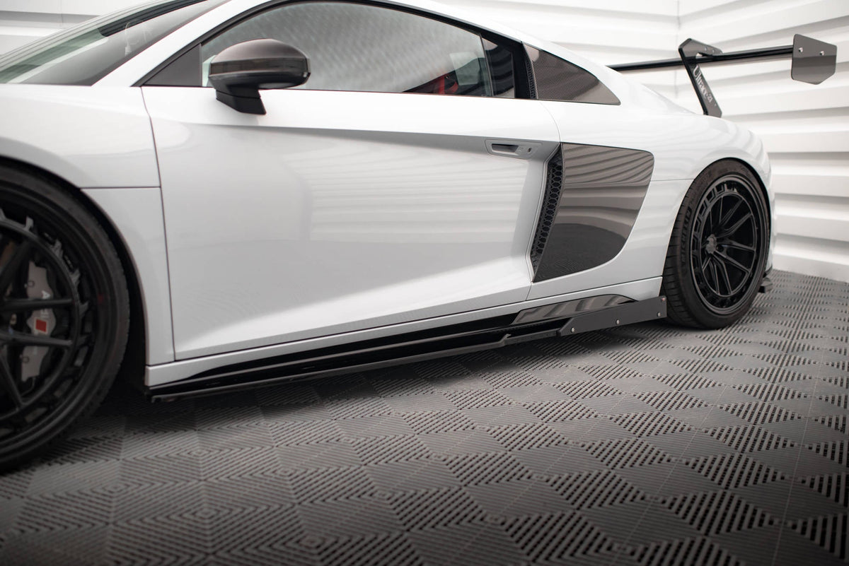 Sidokjolar Diffusers V.2+ Flaps för Audi R8 Mk2 Facelift