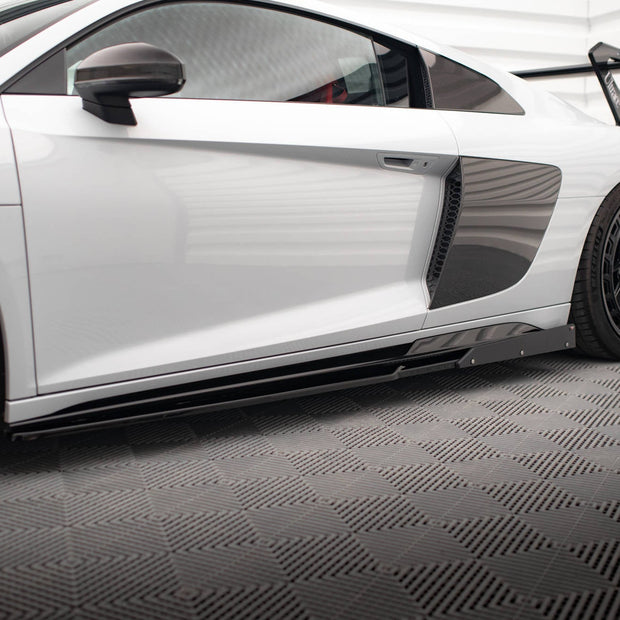 Sidokjolar Diffusers V.2+ Flaps för Audi R8 Mk2 Facelift