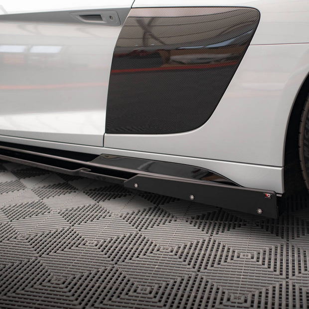 Sidokjolar Diffusers V.2+ Flaps för Audi R8 Mk2 Facelift