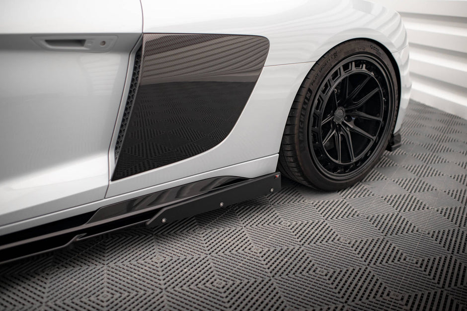 Sidokjolar Diffusers V.2+ Flaps för Audi R8 Mk2 Facelift