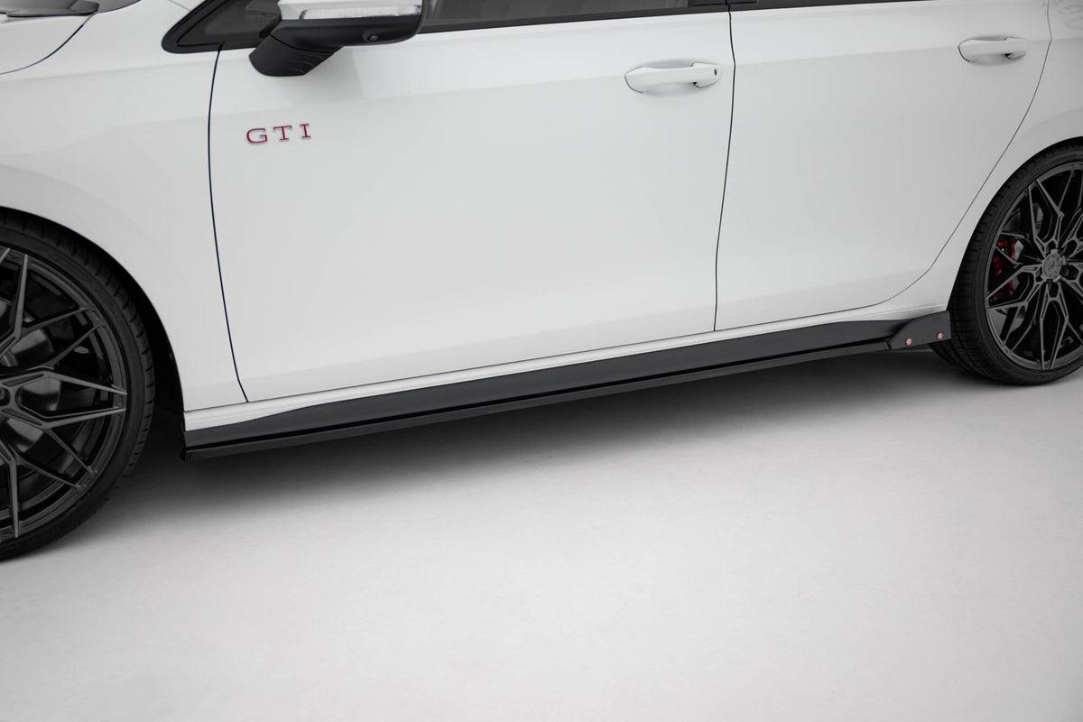 Sidokjolar Diffusers V.2 + Flaps för Volkswagen Golf GTI / GTE / GTI Clubsport / GTD / R-Line Mk8