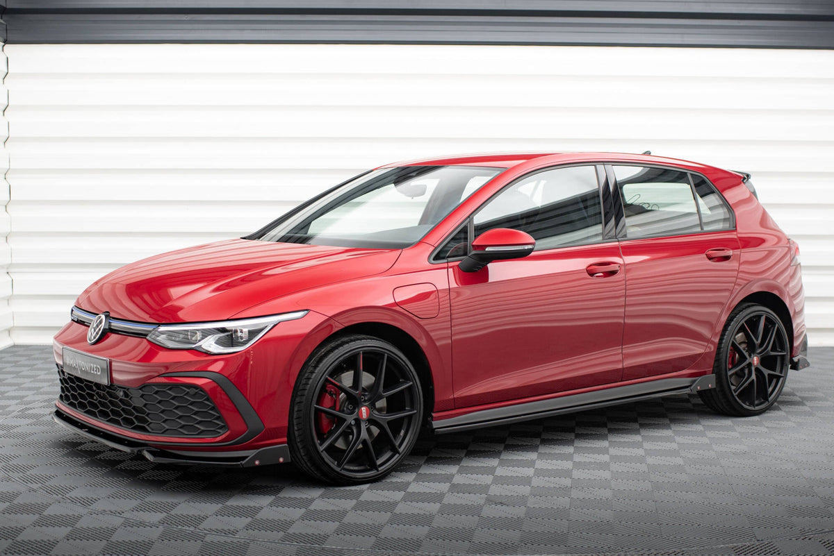 Sidokjolar Diffusers V.2 + Flaps för Volkswagen Golf GTI / GTE / GTI Clubsport / GTD / R-Line Mk8