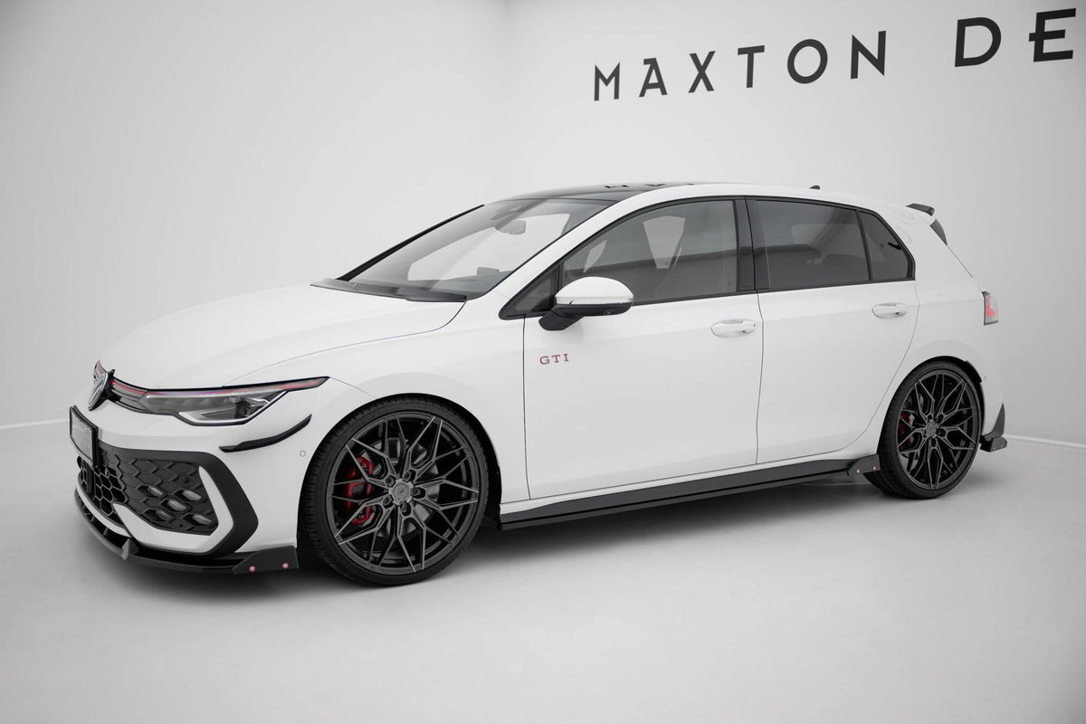 Sidokjolar Diffusers V.2 + Flaps för Volkswagen Golf GTI / GTE / GTI Clubsport / GTD / R-Line Mk8