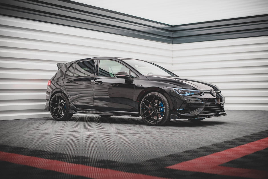 Sidokjolar Diffusers V.2 + Flaps för Volkswagen Golf R Hatchback Mk8