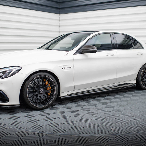 Sidokjolar Diffusers V.2 för Mercedes-AMG C63 Sedan / Estate W205 / S205