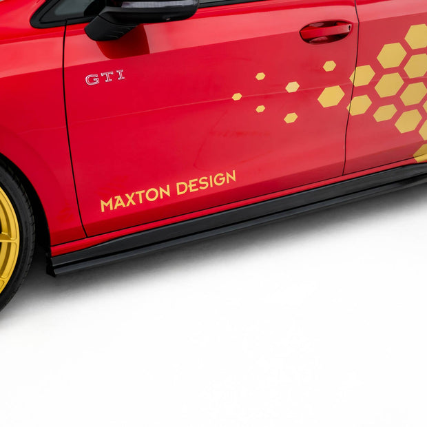 Sidokjolar Diffusers V.2 för Volkswagen Golf GTI Clubsport Mk8 Facelift