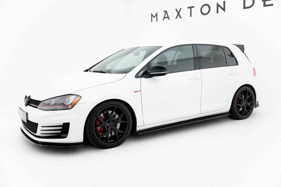 Sidokjolar Diffusers V.2 för Volkswagen Golf GTI / GTD Mk7 / Mk7 Facelift (narrow)