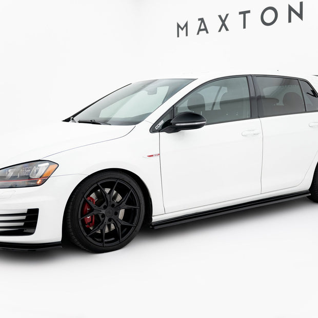 Sidokjolar Diffusers V.2 för Volkswagen Golf GTI / GTD Mk7 / Mk7 Facelift (narrow)
