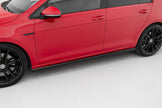 Sidokjolar Diffusers V.2 för Volkswagen Golf R / R-Line Mk7 Facelift