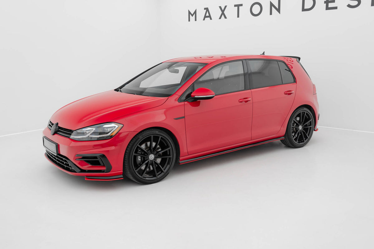 Sidokjolar Diffusers V.2 för Volkswagen Golf R / R-Line Mk7 Facelift