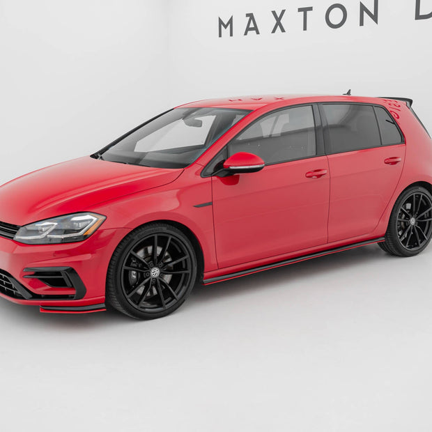 Sidokjolar Diffusers V.2 för Volkswagen Golf R / R-Line Mk7 Facelift