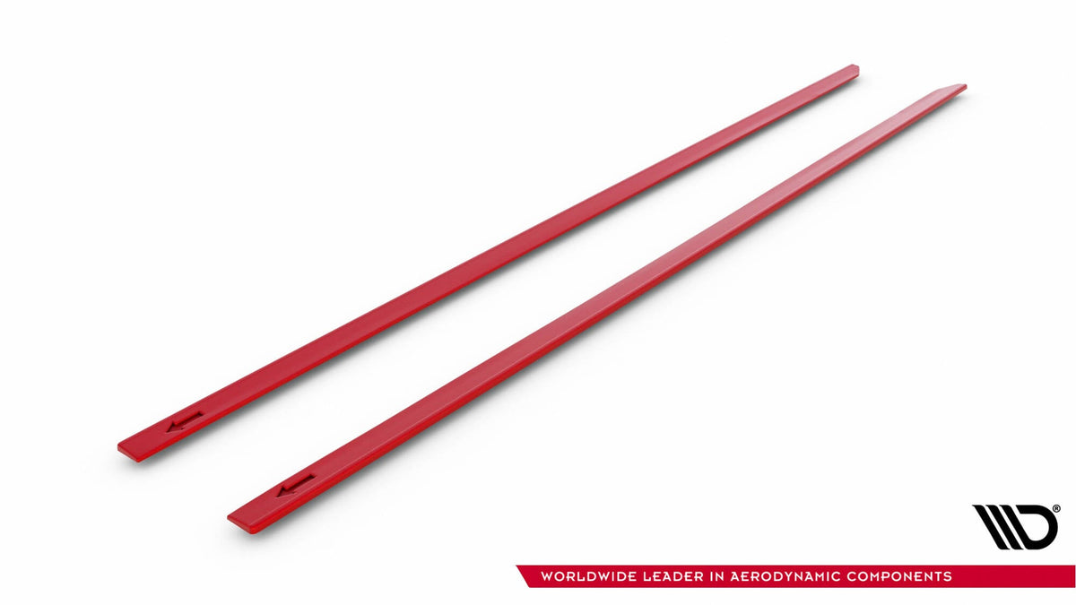 Sidokjolar Diffusers V.2 för Volkswagen Golf R / R-Line Mk7 Facelift