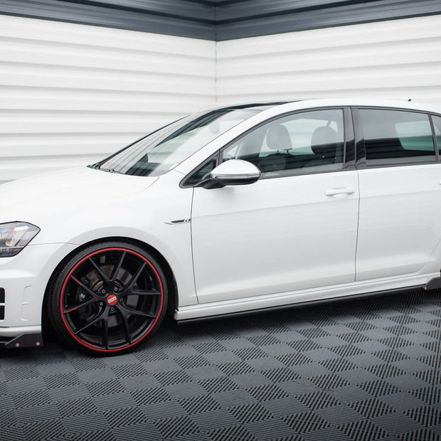Sidokjolar Diffusers V.3 + Flaps för Volkswagen Golf R / R-Line Mk7