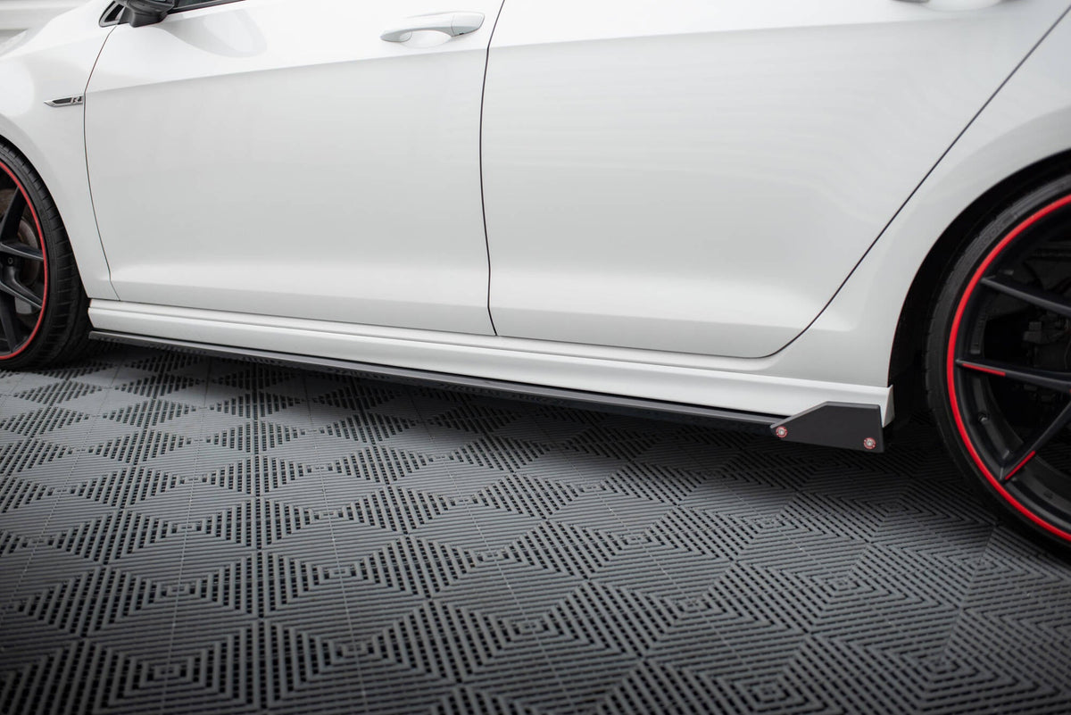 Sidokjolar Diffusers V.3 + Flaps för Volkswagen Golf R / R-Line Mk7