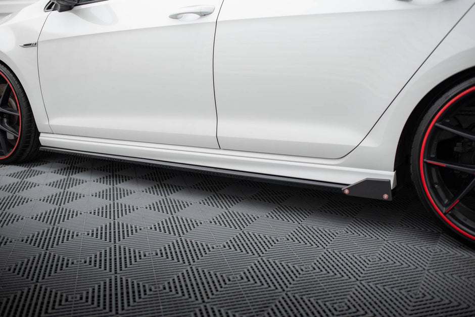 Sidokjolar Diffusers V.3 + Flaps för Volkswagen Golf R / R-Line Mk7
