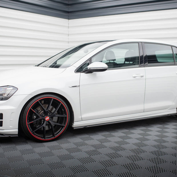 Sidokjolar Diffusers V.4 för Volkswagen Golf R / R-Line Mk7
