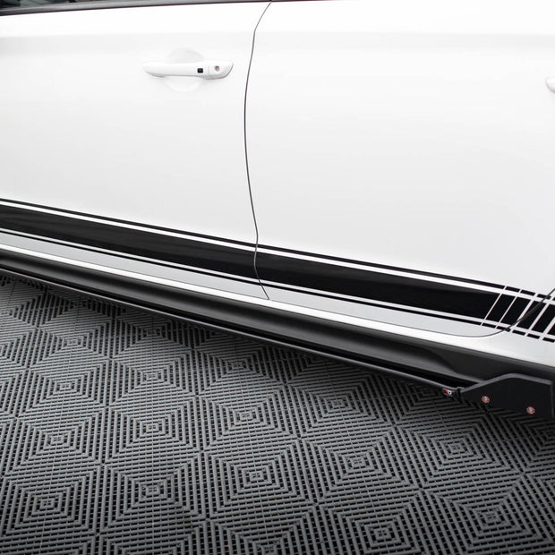 Sidokjolar Diffusers V.5 + Flaps för Hyundai I30 N / N-Line Hatchback / Fastback Mk3 / Mk3 Facelift