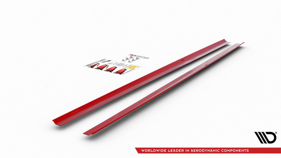 Sidokjolar Diffusers för Volkswagen Polo GTI / R-line Mk6