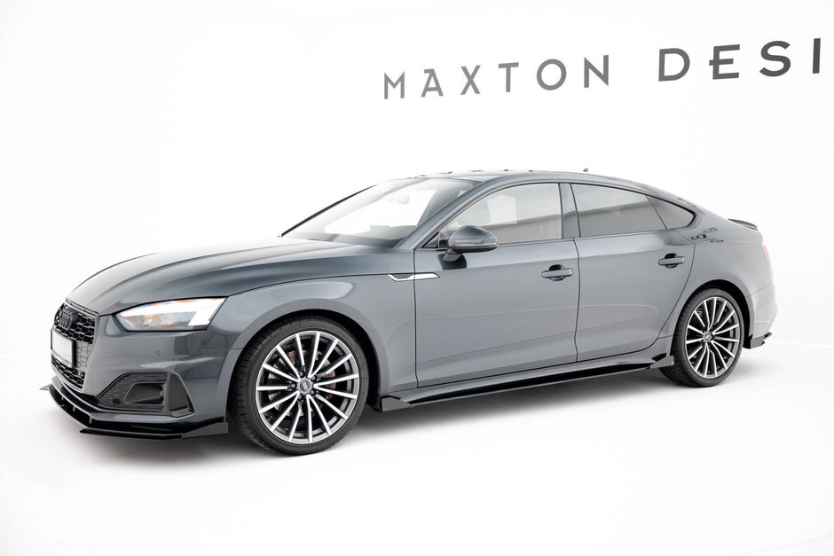 Street Pro Sidokjolar Diffusers + Flaps för Audi A5 Sportback F5 Facelift