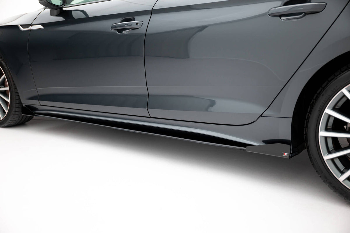Street Pro Sidokjolar Diffusers + Flaps för Audi A5 Sportback F5 Facelift