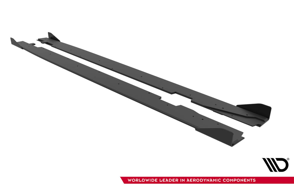 Street Pro Sidokjolar Diffusers + Flaps för Audi A5 Sportback F5 Facelift