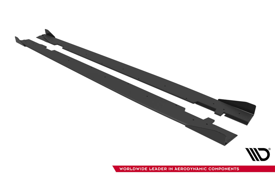 Street Pro Sidokjolar Diffusers + Flaps för Audi A5 Sportback F5 Facelift