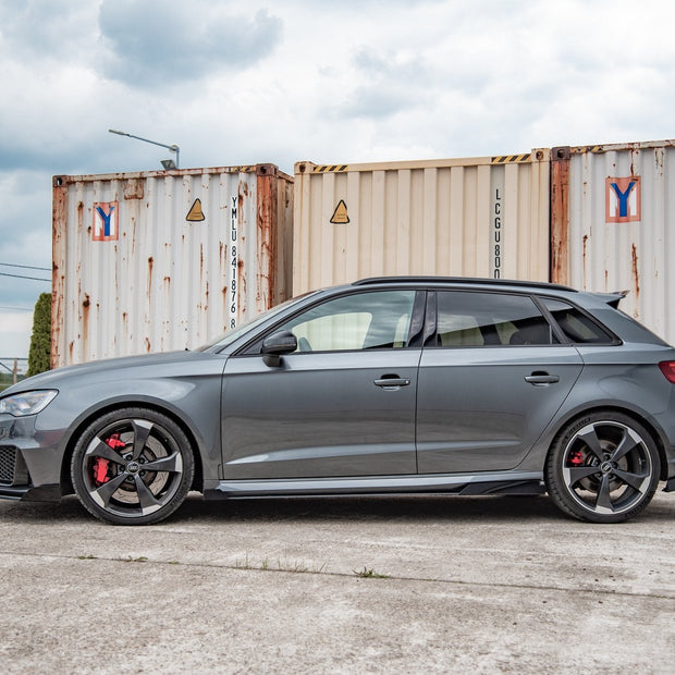 Street Pro Sidokjolar Diffusers + Flaps för Audi RS3 8V Sportback